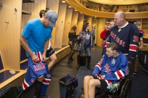 Vincent, from Make a Wish Suffolk County visited with Henrik and the NYR before losing his battle to cancer earlier this fall.