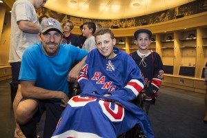 Vincent, from Make a Wish Suffolk County visited with Henrik and the NYR before losing his battle to cancer earlier this fall.