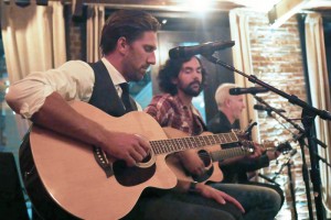 Henrik Lundqvist on guitar during the musical performance (Manley Photography)