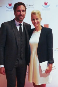 The Evening's Hosts and HLF founders Henrik and Therese Lundqvist (Manley Photography)