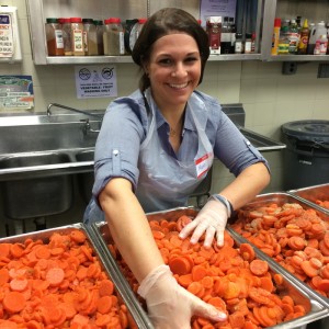 HLF volunteers served dinner to hundreds of New Yorkers in need of a warm meal.