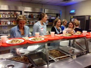 HLF volunteers served dinner to hundreds of New Yorkers in need of a warm meal.