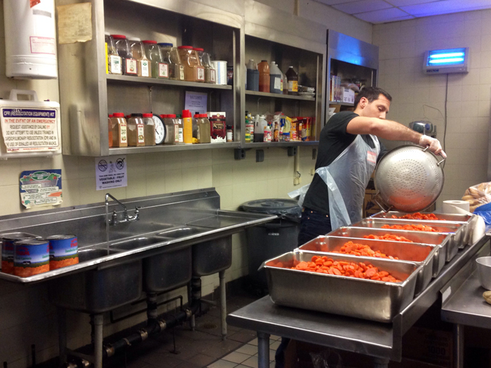 HLF volunteers served dinner to hundreds of New Yorkers in need of a warm meal.