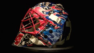 The mask designed by Henrik Lundqvist and Jeff Gordon.