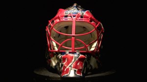 The mask designed by Henrik Lundqvist and Jeff Gordon.