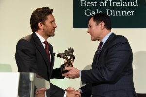 Henrik honored at the Best of Ireland Gala Dinner at the New York Athletic Club in NYC, January 2018