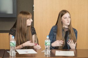 September 17, 2017: The graduating class of the 2016/2017 Henrik Lundqvist Foundation young ambassadors meet Henrik Lundqvist and talk about the various service projects they completed during the year.