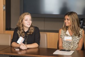 September 17, 2017: The graduating class of the 2016/2017 Henrik Lundqvist Foundation young ambassadors meet Henrik Lundqvist and talk about the various service projects they completed during the year.