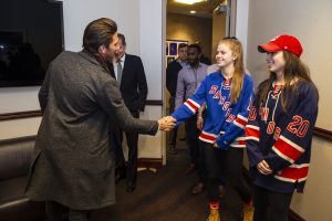 On January 16th 2019 HLF hosted a 2nd ice-skating event with CHASE at the Madison Square Garden. Guests were invited for dinner, a Q&A hosted by Bill Pidto and ice-skating at the world’s most famous arena together with Henrik Lundqvist. NYR’s Mika Zibanejad brought the event to another level with his DJ skills.

 