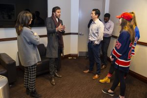 On January 16th 2019 HLF hosted a 2nd ice-skating event with CHASE at the Madison Square Garden. Guests were invited for dinner, a Q&A hosted by Bill Pidto and ice-skating at the world’s most famous arena together with Henrik Lundqvist. NYR’s Mika Zibanejad brought the event to another level with his DJ skills.

 