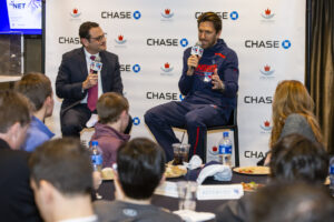 On January 16th 2019 HLF hosted a 2nd ice-skating event with CHASE at the Madison Square Garden. Guests were invited for dinner, a Q&A hosted by Bill Pidto and ice-skating at the world’s most famous arena together with Henrik Lundqvist. NYR’s Mika Zibanejad brought the event to another level with his DJ skills.

 