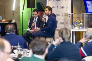 On January 16th 2019 HLF hosted a 2nd ice-skating event with CHASE at the Madison Square Garden. Guests were invited for dinner, a Q&A hosted by Bill Pidto and ice-skating at the world’s most famous arena together with Henrik Lundqvist. NYR’s Mika Zibanejad brought the event to another level with his DJ skills.

 