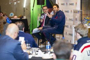 On January 16th 2019 HLF hosted a 2nd ice-skating event with CHASE at the Madison Square Garden. Guests were invited for dinner, a Q&A hosted by Bill Pidto and ice-skating at the world’s most famous arena together with Henrik Lundqvist. NYR’s Mika Zibanejad brought the event to another level with his DJ skills.

 