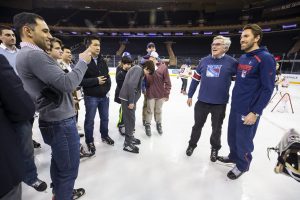 On January 16th 2019 HLF hosted a 2nd ice-skating event with CHASE at the Madison Square Garden. Guests were invited for dinner, a Q&A hosted by Bill Pidto and ice-skating at the world’s most famous arena together with Henrik Lundqvist. NYR’s Mika Zibanejad brought the event to another level with his DJ skills.

 