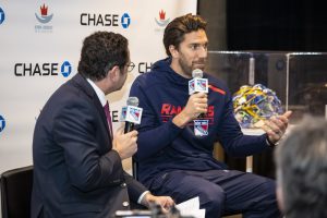 On January 16th 2019 HLF hosted a 2nd ice-skating event with CHASE at the Madison Square Garden. Guests were invited for dinner, a Q&A hosted by Bill Pidto and ice-skating at the world’s most famous arena together with Henrik Lundqvist. NYR’s Mika Zibanejad brought the event to another level with his DJ skills.

 