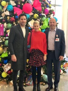 Henrik and Therese made their 4th annual Christmas morning visit to NewYork-Presbyterian Hospital to visit with patients and staff, distributing gifts and smiles.