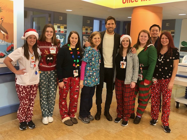 Henrik and Therese made their 4th annual Christmas morning visit to NewYork-Presbyterian Hospital to visit with patients and staff, distributing gifts and smiles.