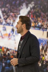 October 13, 2019: HLF Young Ambassadors present their projects to Henrik Lundqvist at Madison Square Garden.