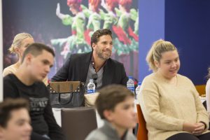 October 13, 2019: HLF Young Ambassadors present their projects to Henrik Lundqvist at Madison Square Garden.