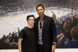 October 13, 2019: HLF Young Ambassadors present their projects to Henrik Lundqvist at Madison Square Garden.