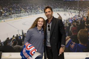 October 13, 2019: HLF Young Ambassadors present their projects to Henrik Lundqvist at Madison Square Garden.