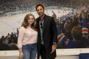 October 13, 2019: HLF Young Ambassadors present their projects to Henrik Lundqvist at Madison Square Garden.