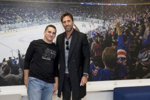 October 13, 2019: HLF Young Ambassadors present their projects to Henrik Lundqvist at Madison Square Garden.