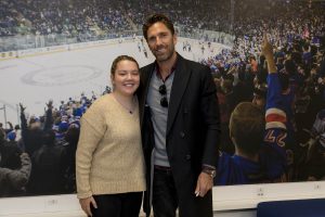 October 13, 2019: HLF Young Ambassadors present their projects to Henrik Lundqvist at Madison Square Garden.