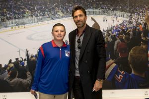 October 13, 2019: HLF Young Ambassadors present their projects to Henrik Lundqvist at Madison Square Garden.