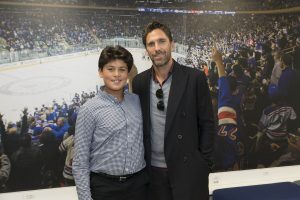 October 13, 2019: HLF Young Ambassadors present their projects to Henrik Lundqvist at Madison Square Garden.