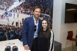 April 24, 2018: Young Ambassadors from the Henrik Lundqvist Foundation meet Henrik and Therese Lundqvist and talk about the various service projects they completed during the year.