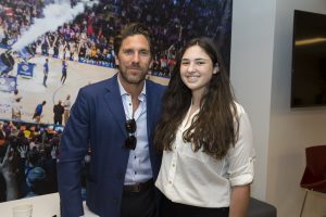 April 24, 2018: Young Ambassadors from the Henrik Lundqvist Foundation meet Henrik and Therese Lundqvist and talk about the various service projects they completed during the year.